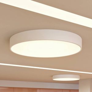 LED-plafondlamp Noabelle Arcchio, dimbaar, wit / opaal, Keuken, metaal, Modern, LED plafondlamp