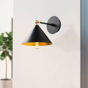 Opviq Wandlamp Berceste 185-A zwart/goud