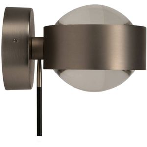Top Light LED wandlamp Puk Wall+, mat nikkel