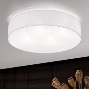 ORION Plafondlamp UFO met linnen kap, wit