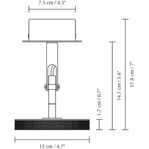 UMAGE LED spot Asteria Spot, Ø 12 cm, messing
