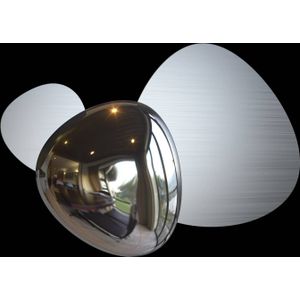 Maytoni Jack-stone LED wandlamp, 36,6 cm, nikkel