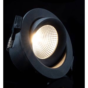 The Light Group SLC One 360° LED inbouwlamp zwart 3.000K