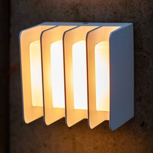 LUTEC LED buitenwandlamp Gridy, IP54