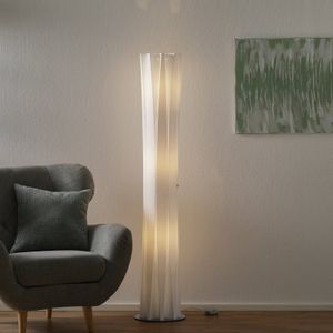 Design vloerlamp PARIS wit 120 cm staande lamp met chromen voet woonkamer lamp lamp lamp staande lamp