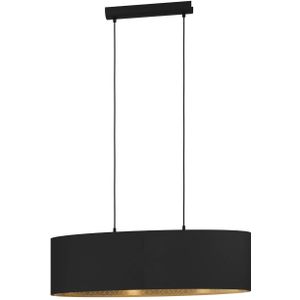 EGLO Zaragoza hanglamp zwart/goud 1-lamp Oval
