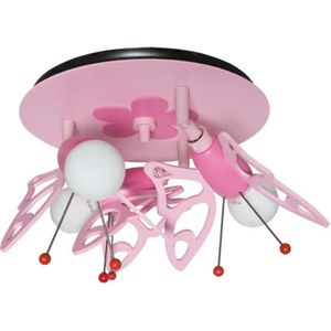 Elobra Plafondlamp Vlinder voor kinderkamer, 3-lamps