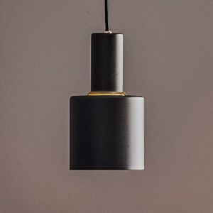 Euluna Selma hanglamp, 1-lamp, zwart, Ø 11 cm