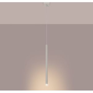 SOLLUX LIGHTING Pastelo hanglamp, beige, Ø 2 cm, staal, 3-lamps.