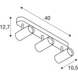 Noblo® - 3-Lamps Plafondspot - Dimbaar - Warmwit - LED