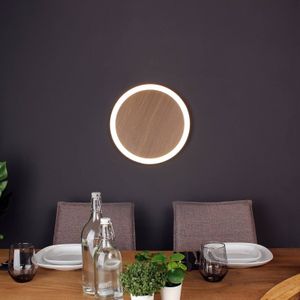 Eco-Light Morton Dime LED wandlamp met houteffect 40 cm