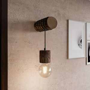 Envostar Terra wandlamp donker grenen, 1-lamp