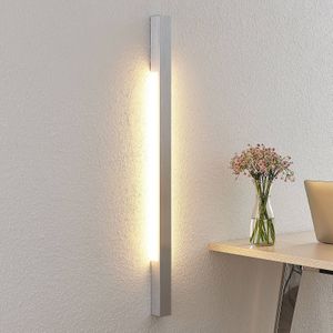 Arcchio - LED Wandlamp - 2 Lichts - Aluminium - H: 91 cm - Geborsteld Aluminium
