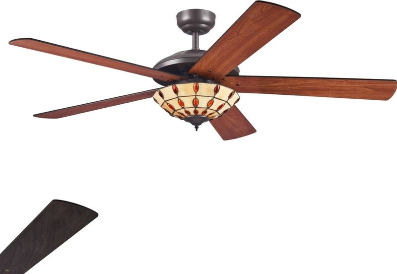 Westinghouse Comet T - Ventilator met Tiffany Glas