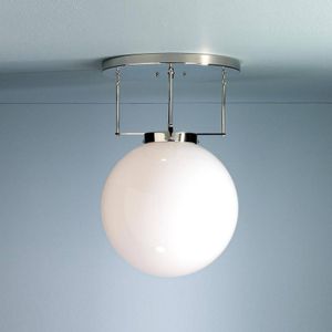 TECNOLUMEN Brandts plafondlamp, Bauhaus-stijl, nikkel, 25 cm