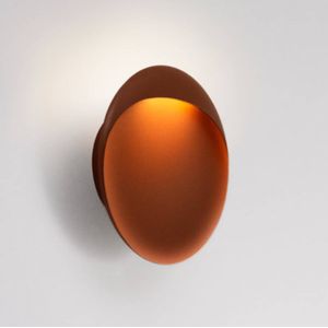 Louis Poulsen LED wandlamp Flindt, corten, 2.700 K, Ø 20 cm