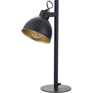 SIGMA Trial tafellamp, draaibare kap zwart/goud