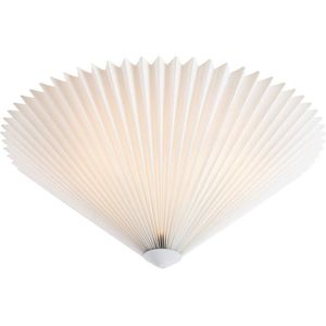 Markslöjd Plisado plafondlamp, wit, Ø 50 cm
