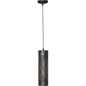 Freelight Hanglamp Forato, Ø 12 cm, bruin, metaal