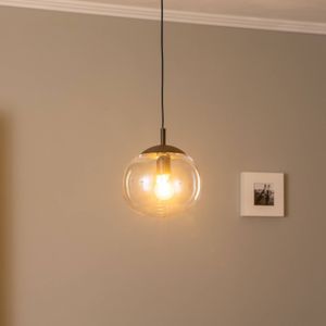 TK Lighting Vibe hanglamp, helder glas, Ø 25 cm