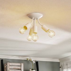 Lamkur Fitting-plafondlamp Go, 4-lamps, wit