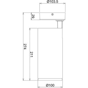 Deko-Light LED plafondspot Lucea, verstelbaar, 30 W zwart