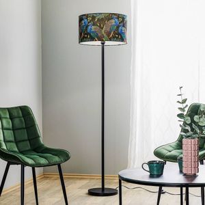 BRITOP Vloerlamp Pfau, Ø 45 cm, zwart