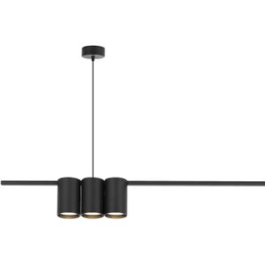 Eko-Light Hanglamp Genesis, aluminium, zwart, 5 x GU10, lengte 100 cm