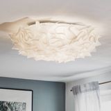 Slamp Design plafondlamp VELI, dimbaar, wit / opaal, Woon-/ Eetkamer, Kunststof, Design, plafondlamp design