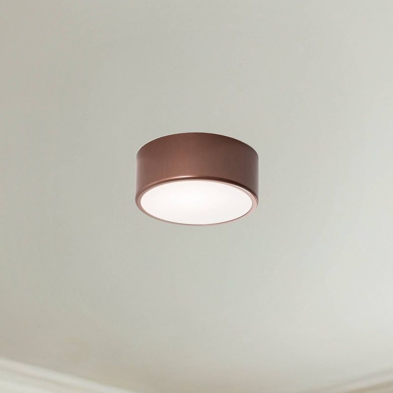 Cleo - Ronde Plafondlamp - Koper - Staal en Kunststof - IP54