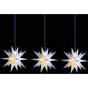 STERNTALER LED lichtketting mini-sterren buiten 3-lamps wit