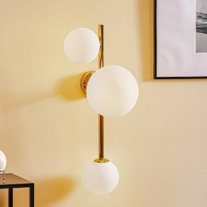 ALDEX Wandlamp Dione, 3-lamps, goud