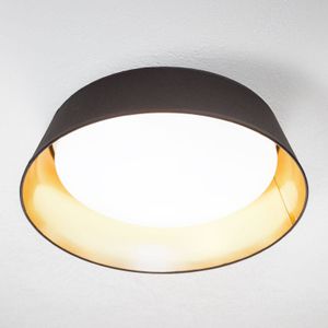 Reality Leuchten In zwart-goud - ronde LED plafondlamp Ponts