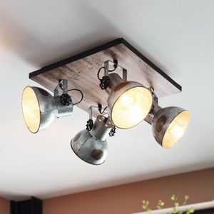 EGLO Plafondlamp Barnstaple in industrielook 4-lamps