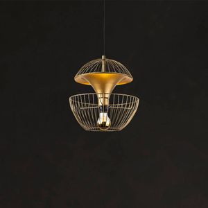 Opviq Hanglamp Telmander 11410, goudkleurig, metaal, Ø 30 cm