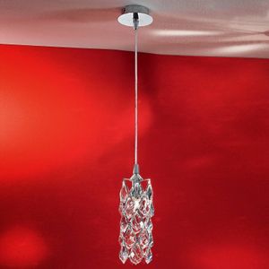 ORION Slanke hanglamp CHARLENE, verchroomd