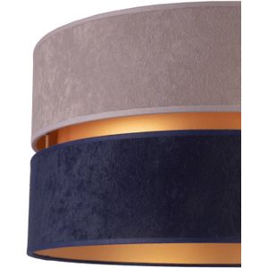 Duolla Tafellamp Duo, marineblauw/grijs/goud, hoogte 30cm