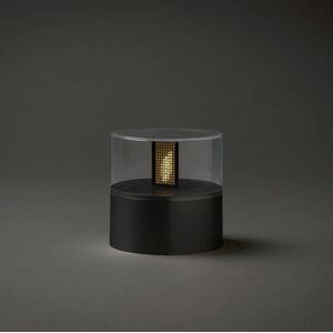 Konstsmide Christmas LED sfeerlamp met vlammen-effect, lamphouder zwart