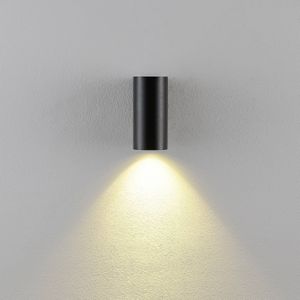 Deko-Light CAN wandlamp, zwart, 1-lamp, hoogte 13 cm, metaal, GU10