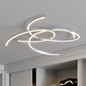 Lindby Katris LED plafondlamp, 73 cm, aluminium