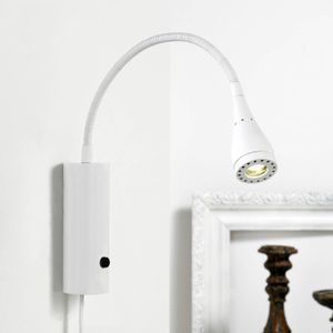 Nordlux Led-wandlamp Mento met flexarm, wit