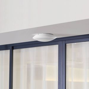 Lindby LED buiten plafondlamp Naira, wit, sensor