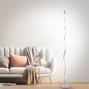 JUST LIGHT. LED vloerlamp Wav 3.000K 120cm staal