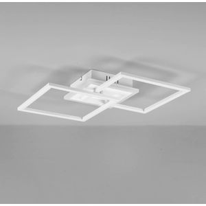 Reality Leuchten LED plafondlamp Venida vierkant, wit