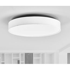 Lindby Stoffen LED-plafondlamp Saira, 50 cm, wit