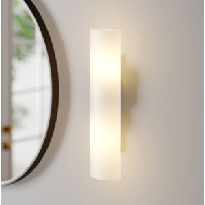 Lindby Witte glazen wandlamp Ophelia