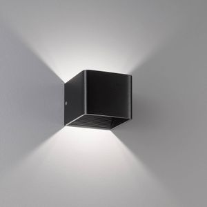 FISCHER & HONSEL LED wandlamp Dan, zwart geanodiseerd