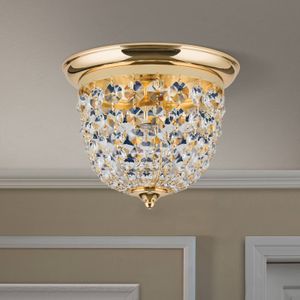 ORION Plafondlamp Plafond, goud/transparant, Ø 26 cm