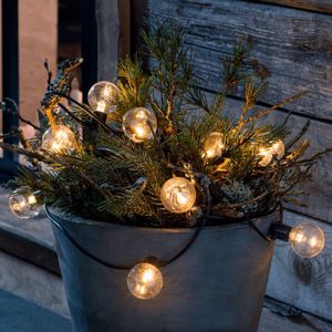 Konstsmide Christmas LED lichtketting gloeidraadoptiek barnsteen 10-l.