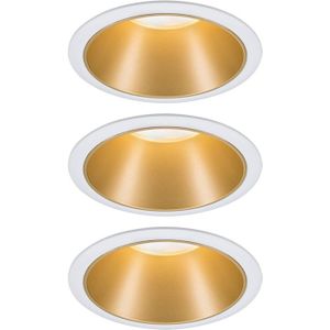 Paulmann Cole LED Spotlight, goud-wit, 3per set